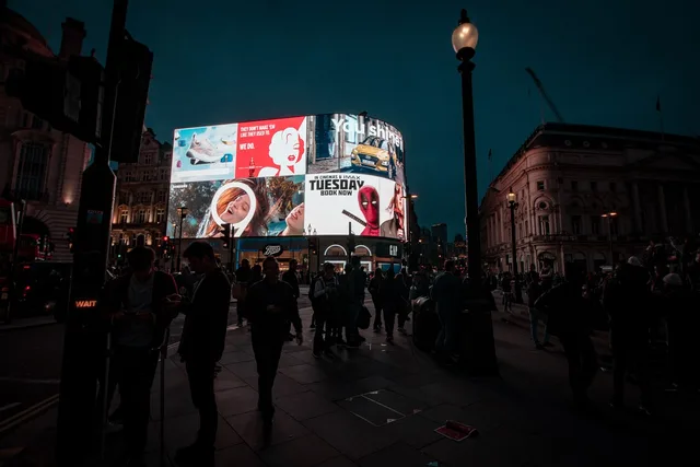 london, neon sign, advertising, people, sightseeing, night, illuminated advertising, london, london, advertising, advertising, advertising, advertising, advertising. Paid social services an agency can sell from evidence, not forecasts