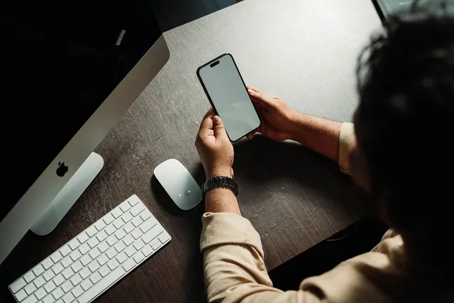 man, smartphone, social media, seo, digital marketing, internet, mobile, networking, web, app. Rights requests and incidents in a paid social campaign: who acts